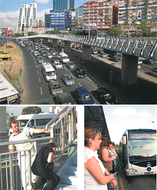 Metrobüsün özel otomobillerle imtihanı