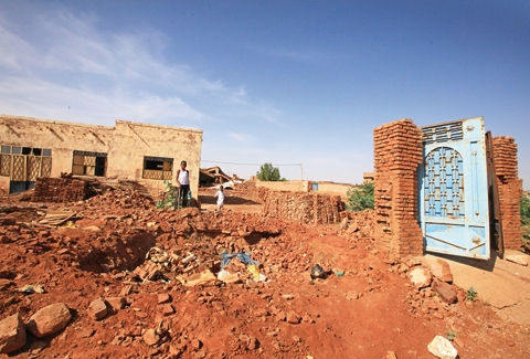 Kumdan evler ülkesi Sudan