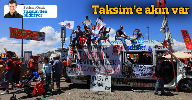 Taksim büyük mitinge hazır
