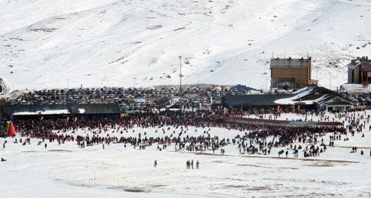 Erciyes, suni karla Soçi oldu