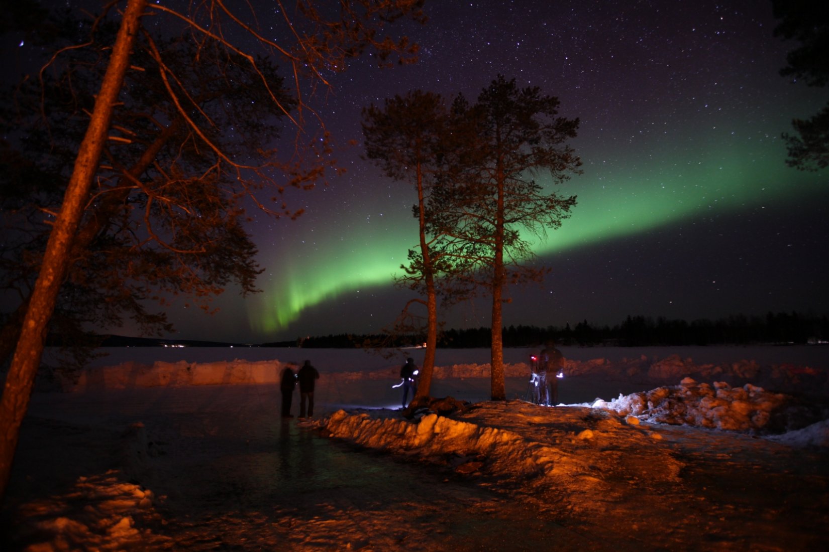 Laponya'da kuzey ışıklarını gördüm
